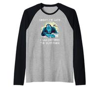 Luna Occulta Rosa I Had Demoni Stregoneria Gotico Maglia con Maniche Raglan