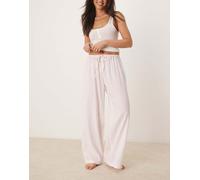 Luna - Pantaloni del pigiama oversize rosa confetto a righe 42