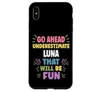 LUNA Personalized Women's Gift Custom LUNA Custodia per iPhone XS Max