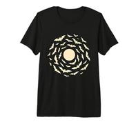 Luna Piena Bat Swirl Maglietta Premium