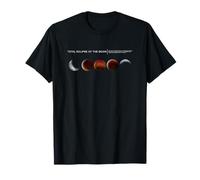 Luna Piena Eclissi Lunare Luna Sangue E Stelle Cielo Maglietta