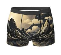 Luna Piena, Nature, Cielo Notturno, Arte Astratta Uomo Boxer Slip Flessibile Mutande Traspiranti Underwear L