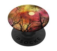 Luna Piena Notte Cielo Lunare Stelle Universo Spazio Galassia PopSockets PopGrip Adesivo