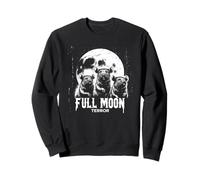 Luna Piena Terrore Ratto Edgy Gotico Horror Grunge Felpa