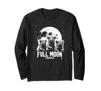 Luna Piena Terrore Ratto Edgy Gotico Horror Grunge Maglia a Manica