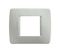 LUNA - PLACCA 2P GRIGIO CHIARO ( BTICINO cod. C4802GC )