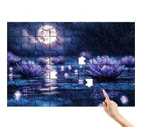 Luna Puzzle 1000 Pezzi, Fiore Puzzle Adulti, Giochi Educativi per la Famiglia, Divertimento Colorato Set con Scatola, Giochi Creativi per Regalo Uomo Decorazioni Casa, Regalo Bambina 6 Anni X-2