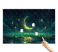 Luna Puzzle 1000 Pezzi, Pianta Puzzle Adulti, Giochi Educativi per la Famiglia, Divertimento Colorato Set con Scatola, Giochi Creativi per Regalo Uomo Decorazioni Casa, Regalo Bambina 6 Anni Y-6