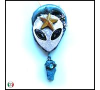 Luna Stelle Talismano Magico Amuleto Gioiello Perla Pendaglio Alieno Rettiliani