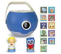 Luna StoryTime Proiettore di libri per bambini - 6 Bibbia e 5 storie classiche a lettura ad alta voce, 10 canzoni, luce notturna e musica rilassante dei sogni | Bambini dai 3 anni in su proiettore per