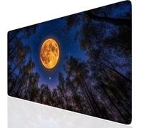 Luna Tappetino Mouse, Azul Tappetino Mouse Gaming XXL 600x400x3mm Grande Accessori Scrivaniacon Base in Gomma Antiscivolo, Mousepad con Bordi Cuciti per Ufficio, Computer, PC, Regalo Uomo IT-1035