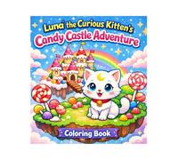 Luna The Curious Kitten's Candy Castle Adventure Coloring Book