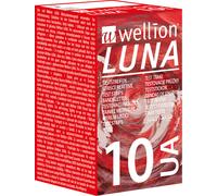 Luna UA Test Strips Acido Urico Wellion 10 Strisce Reattive