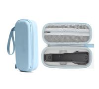 Luna Ultra Custodia da Viaggio Custodia rigida per Insta360 Luna Ultra Creator Combo Accessori, Impermeabile PU Portatile Borsa Protettiva con Cinturino da Polso, Blu, Semplice