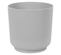 LUNA - Vasi per piante con piattini, fioriere da giardino, con supporto per interni (Ø 15 cm, acciaio)