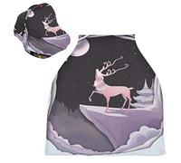 Luna Viola Cervo Rosa Alce Passeggino Tettoia Copri Seggiolino Copertura Infermieristica Auto per Bambini per L'Allattamento Al Seno Morbido Traspirante Elastica Tettuccio