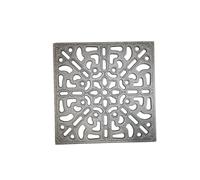 LUNA WAY CAST IRON - Griglia di Ventilazione Decorativa | Design Elegante e Robusto | Adatta per Camini e Stufe | Ottimizza il Flusso d'Aria, Grigio, 25 x 25 cm, Ghisa