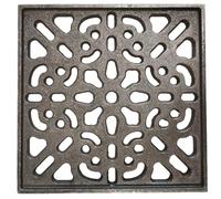LUNA WAY CAST IRON - Griglia di Ventilazione Decorativa | Design Moderno e Senza Tempo | Adatta per Cappe e Stufe | Resistente alla Deformazione | Dimensione 20 x 20 cm, 100% Ghisa