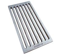 LUNA WAY CAST IRON - Griglia per cenere in ghisa | Ottimizza il tiraggio camino | Resistente alte temperature | Facile pulizia, Grigio, 30 x 15 cm, Ghisa