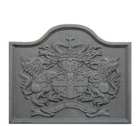 LUNA WAY CAST IRON - Lastra Decorata in ghisa "Leone" per Camino | Riflette Calore | Design Classico e Resistente | Facile Installazione, Grigio, 55 x 45 cm, Sp. 2 cm