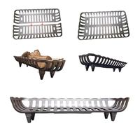 LUNA WAY CAST IRON - Portalegna in Ghisa | Migliora Circolazione Aria | Sicurezza Anti-Fuoriuscita | Brucia legna per Caminetti e termo camini | 1 PEZZO 68 x 20 x 16,9h cm - MODULARE