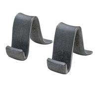 LUNA WAY CAST IRON - Supporti in Ghisa per Lastre | Resistente e Durevole | Ideale per Camino | Coppia Inclusa | Dimensioni 5 x 14,2 x 9,8 cm, 100% Ghisa