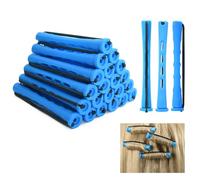 Lunaanda 80 Pezzi Bigodini per Permanente Capelli, Bigodini Piccoli per Boccoli con Elastici per Styling Capelli Fai-da-Te, Ricci a Fredda, Bigodini Plastica 0,35 Pollici per Capelli Corti e Lunghi