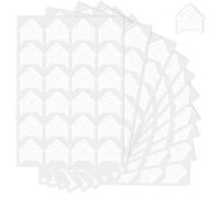 Lunaanda Angoli Foto Autoadesivi, 240 Pezzi Angoli Foto per Scrapbook 10 Fogli Angoli Adesivi per Foto Angoli per Montaggio Foto Adesivi per Album Fotografici Fai da Te Scrapbooking (Bianco)