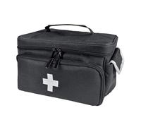 Lunaanda Borsa di Pronto Soccorso Vuota,Borsa Medico con Manico, Borsa Infermiere, Kit Pronto Soccorso Auto, Kit Medico Vuota per Assistenza Sanitaria Domiciliare, Visita in Ospedale, Viaggio,Nero