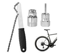 Lunaanda Kit Attrezzi Bici, Chiave a Frusta con Chiave Pacco Pignoni, Kit Catena per Smontaggio Cassetta Bici