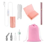 Lunaanda Penna per Diamond Painting Elettronica, Set di Strumenti per Penna Diamantata, E-painter Ricaricabile per Pittura a Diamante Pen, con Aspirazione Regolabili (rosa)