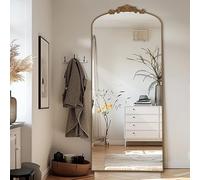 LunaMirror Filigree Specchi da terra, 180 x 76 cm, stile vintage, Sierlijke Gesneden Applicatie Retro Home Decor Specchio da parete per Woonkamer Slaapkamer Hal Entree, oro