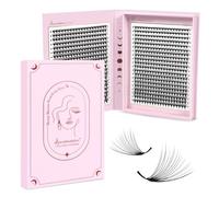 Lunamoon 16D Volume Ciglia Extension Ventagli per Ciglia 800pcs Prefabricated Fans Eyelashes Premade Fans Lashes Volume Russo(16D-0.07-C, 8-15mm)