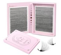 Lunamoon 20D Volume Ciglia Extension Ventagli per Ciglia 800pcs Prefabricated Fans Eyelashes Premade Fans Lashes Volume Russo(20D-0.07-D, 8-15mm)