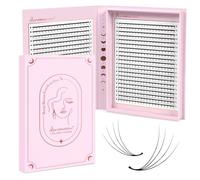 Lunamoon 4D Volume Ciglia Extension Ventagli per Ciglia 800pcs Prefabricated Fans Eyelashes Premade Fans Lashes Volume Russo(4D-0.07-C, 8-15mm)