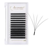Lunamoon 5D Extension Ciglia W Delle Ciglia Ciuffetti W Forma Premade Fan Eyelash Extension Russian Volume Ventole Naturali Ciglia Ciuffetti(5D/0.07D 9 mm)