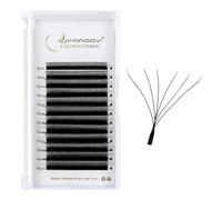 Lunamoon 6D Extension Ciglia W Delle Ciglia Ciuffetti W Forma Premade Fan Eyelash Extension Russian Volume Ventole Naturali Ciglia Ciuffetti(6D-0.07C/8-15 mm)