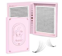 Lunamoon 6D Volume Ciglia Extension Ventagli per Ciglia 800pcs Prefabricated Fans Eyelashes Premade Fans Lashes Volume Russo(6D-0.07-C, 8-15mm)