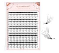 Lunamoon 8D Volume Ciglia Extension Ventagli per Ciglia 320pcs Prefabricated Fans Eyelashes Premade Fans Lashes Volume Russo (8D-0.07-C, 8-15mm)