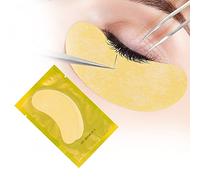Lunamoon Cerotti per Estensioni Ciglia Eyelash Pads Occhio Patch Extension Ciglia Pads Occhi da Ciglia Finte Eye Gel Patches for Eyelash Extension 50 Paio (GOLD COLOR)
