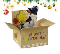 Lunaobrik 3D Birthday Card - Funny Greeting Card with Humorous Design