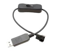 Lunaobrik Adaptador Para Ventilador De | Conector USB 3/4 Pines PWM - Conector Para Ventiladores Con | Para Enfriamiento De Dispositivos Electrónicos De PC De Escritorio Y Mantenimiento