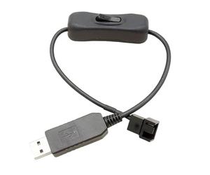 Lunaobrik Adaptador Para Ventilador De | Conector USB De 3/4 Pines PWM - Conector Para Ventiladores Con | Para Enfriamiento De Dispositivos Electrónicos De PC De Escritorio Y Mantenimiento