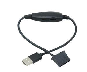 Lunaobrik Adaptador USB para Ventilador | Conector USB De 3/4 Pines PWM - Conector Para Ventiladores Con | Para Enfriamiento De Dispositivos Electrónicos De PC De Escritorio Y Mantenimiento De