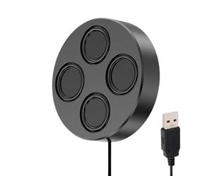Lunaobrik Altavoz Magnético Portátil, USB Alámbrico Con Gran Volume Y Graves Profundos - Altavoz para Carro De Golf | para Escritorio Portátil Tableta Viajes Hogar Lugar De Trabajo Sala De