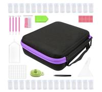 Lunaobrik Box Organizer Box - Scatola Di Immagazzinaggio Arte Dhinestone, Kit Di Taglierine Portatili Artigianato | Scatola Di Per Pittura Di Diamanti Antiurto Scatola Di Diamanti