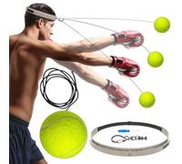 Lunaobrik Boxing Reflex Ball Stirnband Set - Schnelligkeit Reflexe Training,Silikon Stirnband Box Trainingsball,für Schlafzimmer Reisen Wohnheim Fitnessstudio Männer Frauen Anfänger Sportbegeisterte