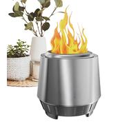 Lunaobrik Braciere,Portatile Acciaio Inossidabile da Campeggio - Braciere | Per Cortile Terrazza Portico Balcone Casa Focolare Tavolo Falò Picnic Esterno Bruciatore Intorno