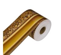 Lunaobrik Bulletin Board Border Roll | Gold Adhesive Cardboard | Classroom Borders for Bulletin Board | for Party Home Classroom Meeting Room Whiteboard Students Teachers Teens Adults
