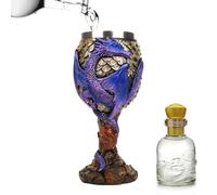 Lunaobrik Calice de Dragon, bicchiere medievale - Tazza da bere in calice da vino Dragons in acciaio inox - Calice de Dragons, tazza di calice medievale sicura e creativa per la bevanda quotidiana